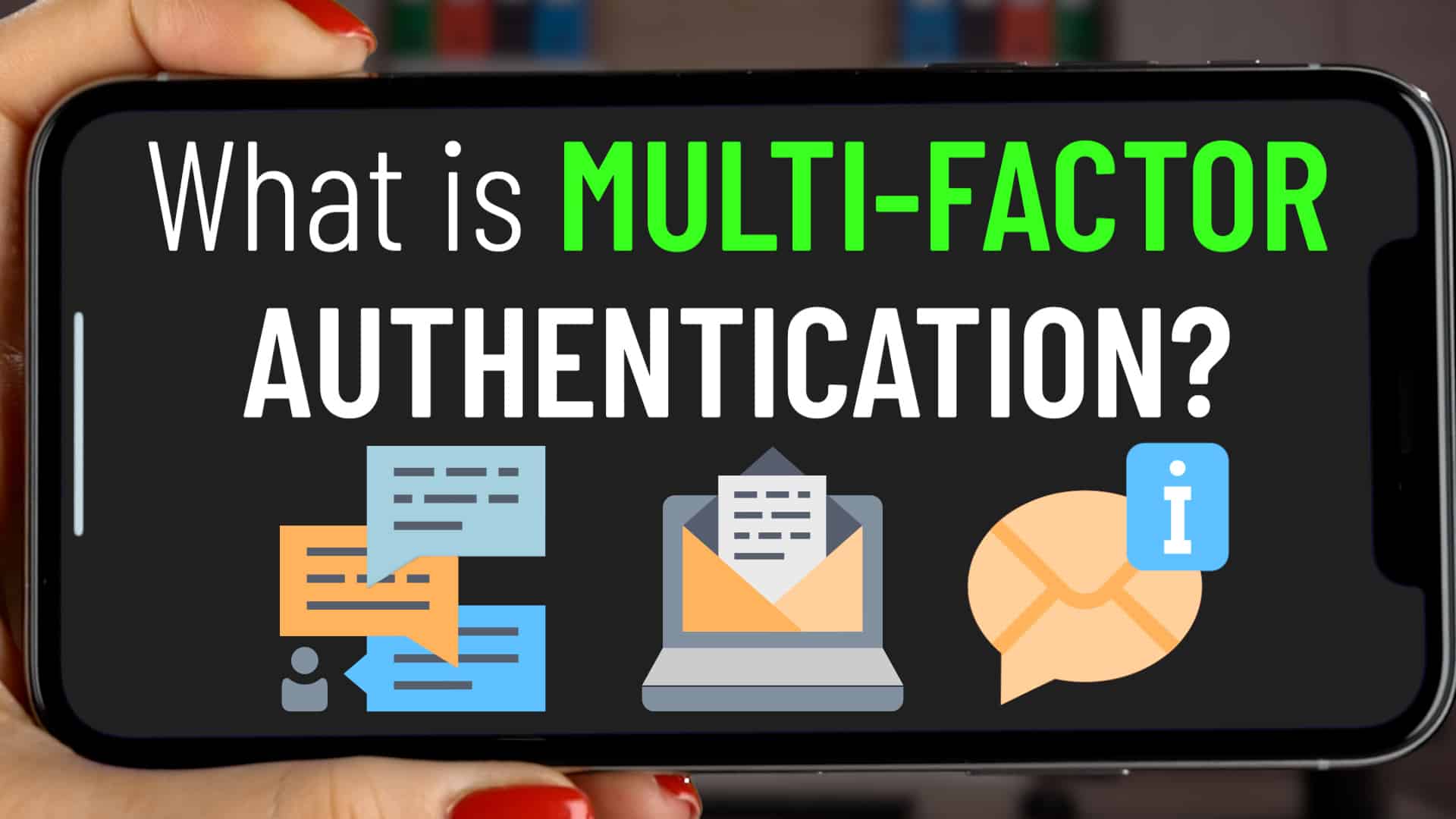 a person holding up a cell phone with the words what is multi - factoration on it